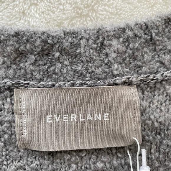 Everlane Sweaters | Everlane The Teddy Crewneck Sweater In Gray | Poshmark